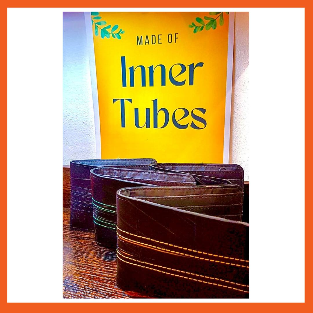 Upcycled Inner Tube Wallet Durable & Functional